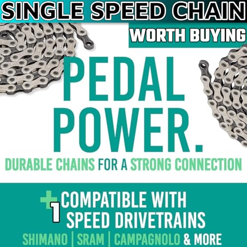 Single Speed Bike Chain 1/2" x 1/8" - 114 Links - BMX & MTB