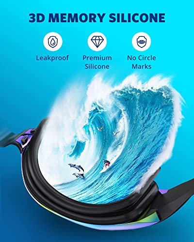Swim Goggles for Adults and Youth - Leak-Proof Full Protection