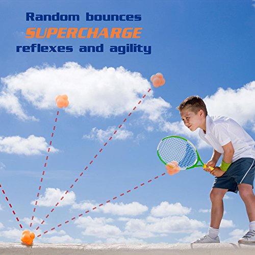 Hi-Bounce Reaction Ball Agility Trainer - Orange