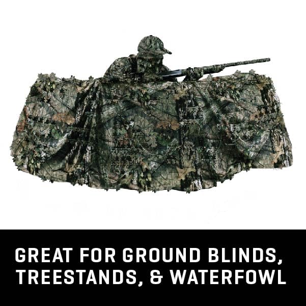 Vanish 3D Leafy Camouflage Blind Material - Mossy Oak Break-Up Country, 12ft x 56in