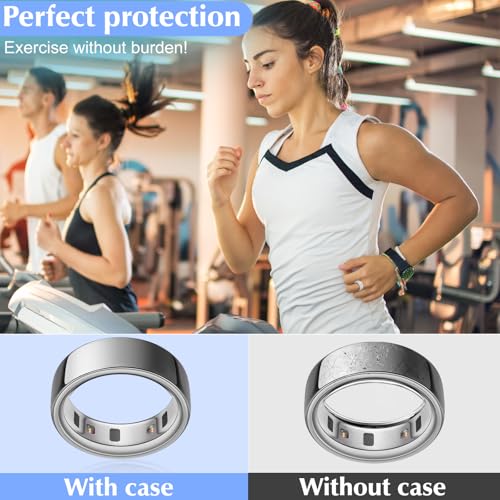 Silicone Protective Cover for Smart Rings - 8 Pack - Black, Clear, Pink, Purple