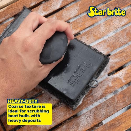 Star Brite Coarse Black Scrubber Pad - One Size, Heavy Duty Cleaning