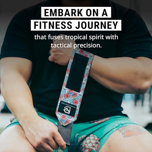 Adjustable Weightlifting Wrist Brace - Tactical Hawaiian Design