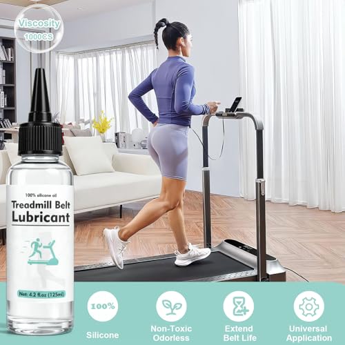 Treadmill Lubricant - 250ml Silicone Oil with Precision Cap & Tube