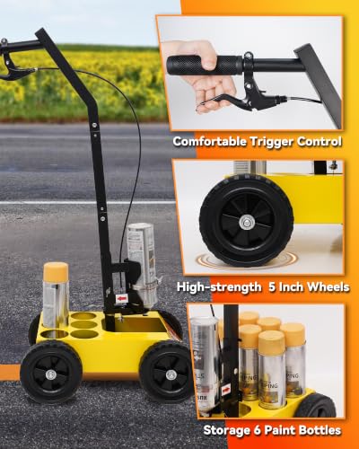 Parking Lot Striping Machine - Adjustable Width Line Marker (34.6")