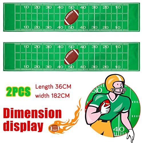 Tegeme 2 Pcs Football Table Runner Disposable, Game Day Party