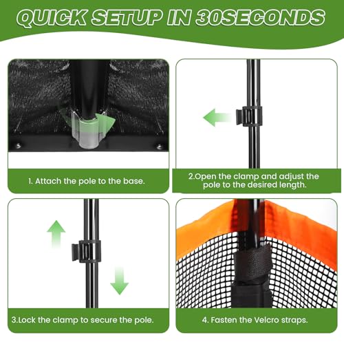 Tennis Ball Hopper & Pickleball Picker Upper - 60 Ball Capacity