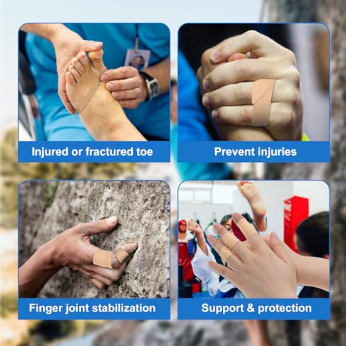 Athletic Finger Tape - 2 Rolls 0.6-Inch x 32-Feet - Skin Color