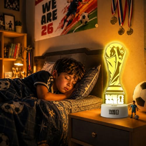 FIFA World Cup 2026 Trophy LED Night Light - 7 Colors & 3 Modes