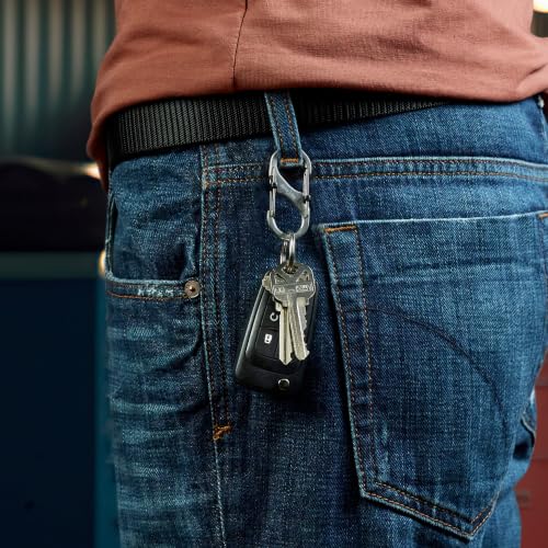 Stainless Steel Lockable Dual Carabiner S-Biner - 1 Count