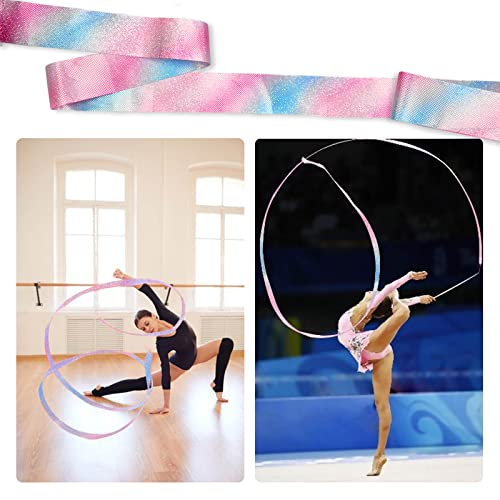Gymnastic Ribbon Set - 2 PCS 78.7 Inch Twirling Dance Ribbons