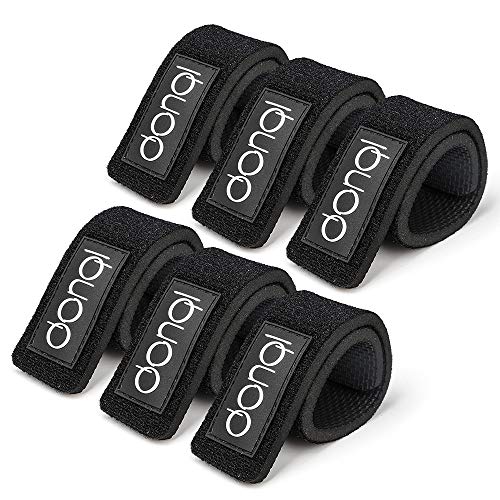 Fishing Belt with 6PCS Retractable Rod Carrying Strap - Black