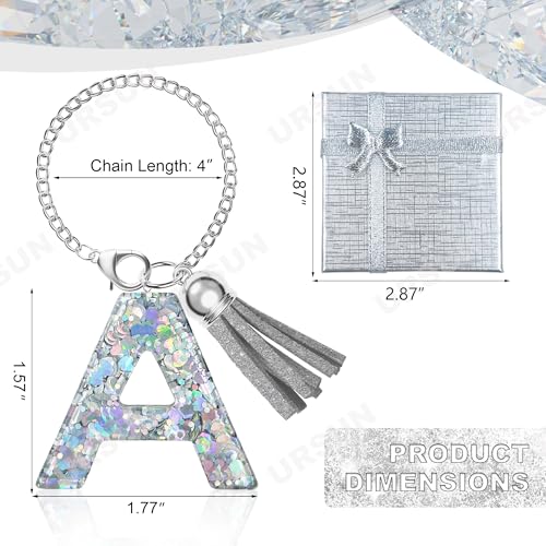 Silver Letter Charm - Bling Tumbler Handle Accessory - Letter A