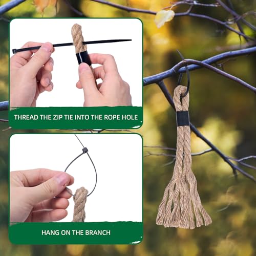 Deer Hunting Hemp Scent Rope - 3 Pack Deer Scrape Twine
