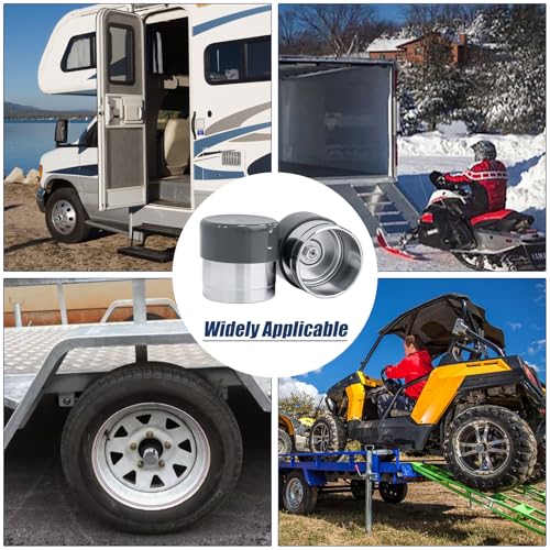Trailer Bearing Dust Cap Protector for Bearing Buddy – 2 Pack, Stainless