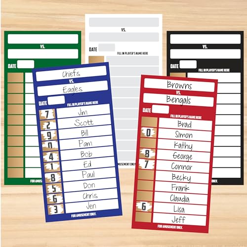 Football Scratch Off Cards - 100 Pack - Black Variation