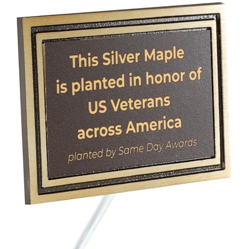 Personalized Memorial Plaque with Stake, 8x10 - Custom Engraved Aluminum