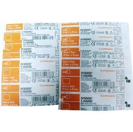 Transparent IV Catheter Dressings - 2-3/8" x 2-3/4" - 10 Sterile Pack