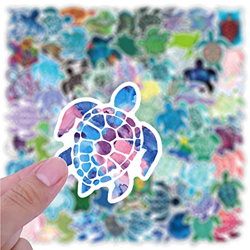 102-Piece Sea Turtle Vinyl Sticker Set - Waterproof Decals for Laptops