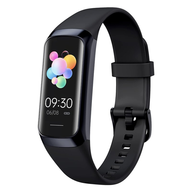 DIRECTO Fitness Tracker, Smart Watch with Blood Pressure Heart Rate Sleep IP67 Waterproof Health Watch Fitness Activity Tracker Step Calorie Counter Pedometer for Men Women Android iOS Phone Black