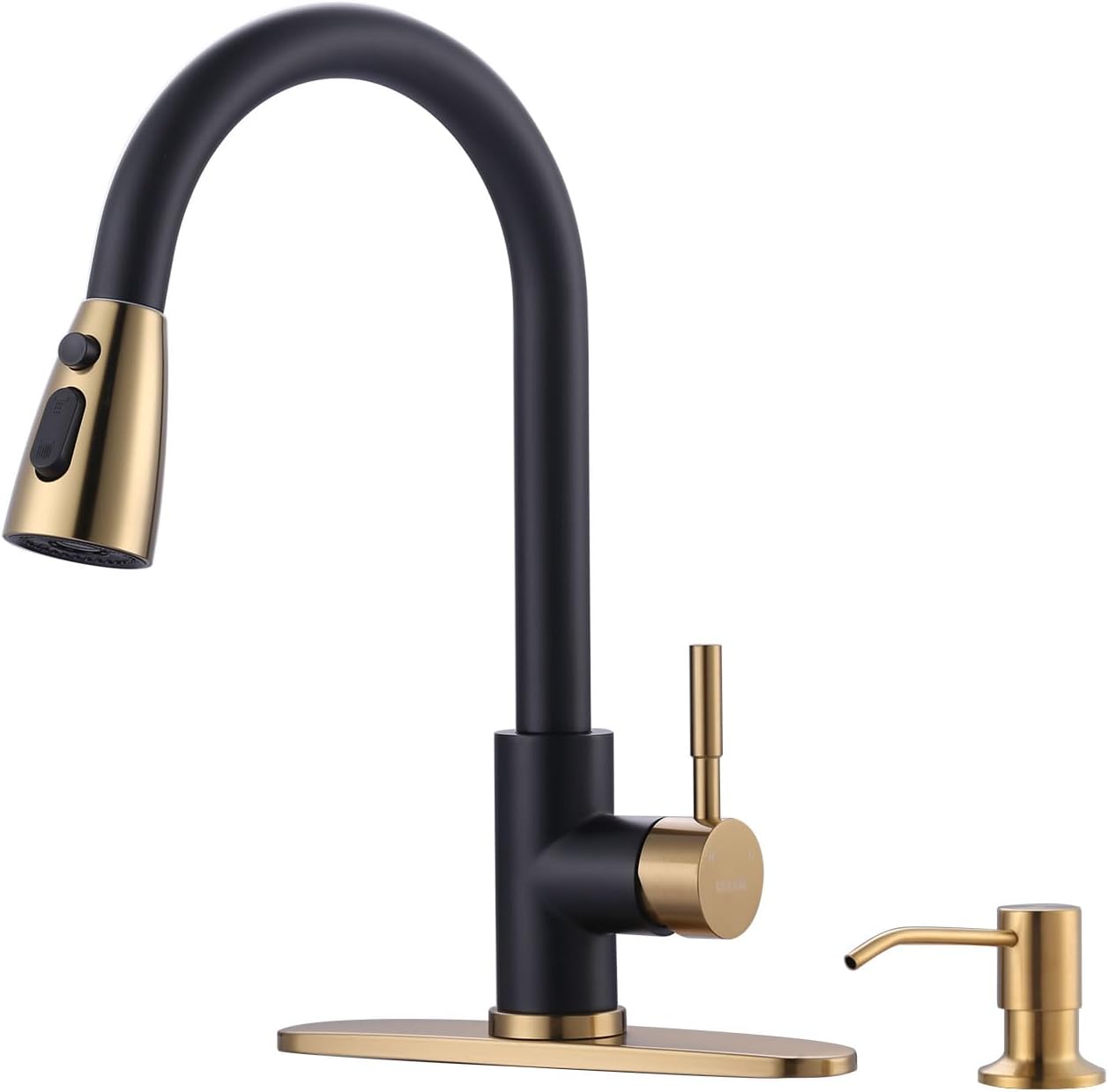 Stainless Steel Kitchen Faucet Combo with Water Filter - Brushed Nickel Sink Faucet for RO Systems