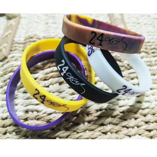 Basketball Player Silicone Wristband - Number 24 - Sports Accessory