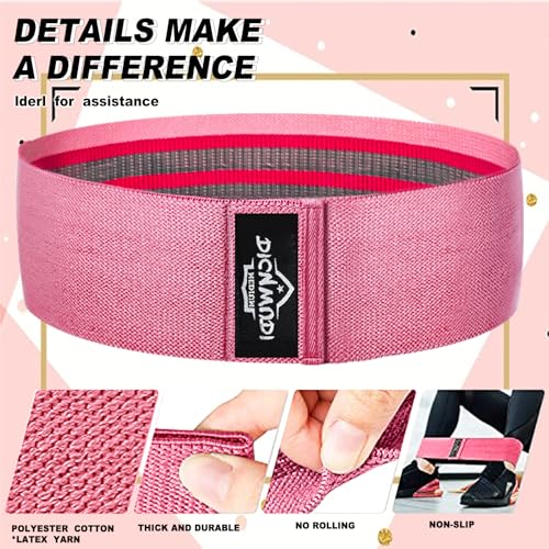 Yoga Mat Set with Resistance Bands & Blocks - Pink Starter Kit