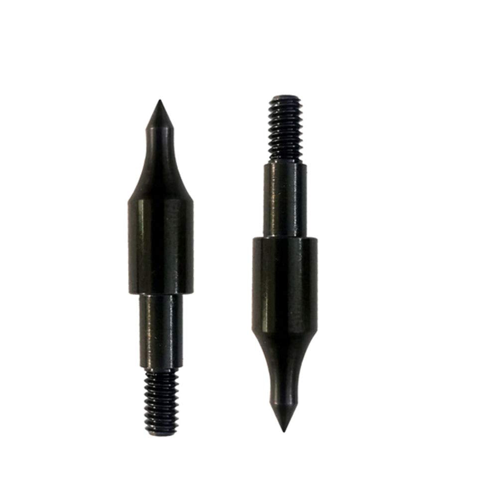 PTOUGE 24 Pcs Steel 100 Grain Archery Arrow Field Points Field Tips - Practice Target & Hunting Arrows Heads for Recurve, Compound Bow & Crossbow Bolts Screw-in