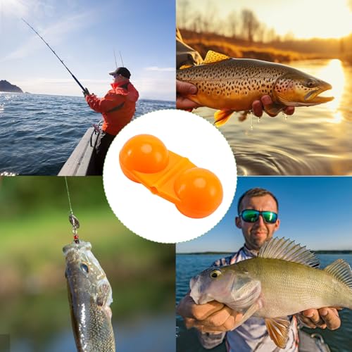 50 PCS Colorful Fishing Double Rattles Beads for Catfish