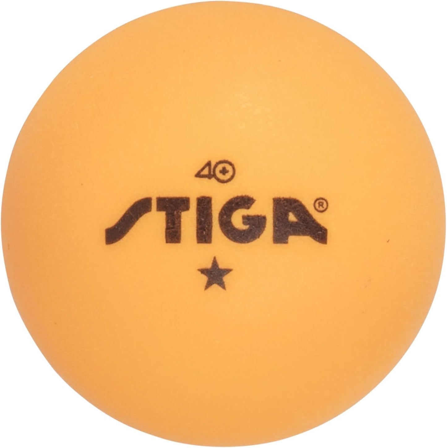 STIGA 1-Star Orange Table Tennis Balls - High-Quality 12-Pack for Enhanced Play