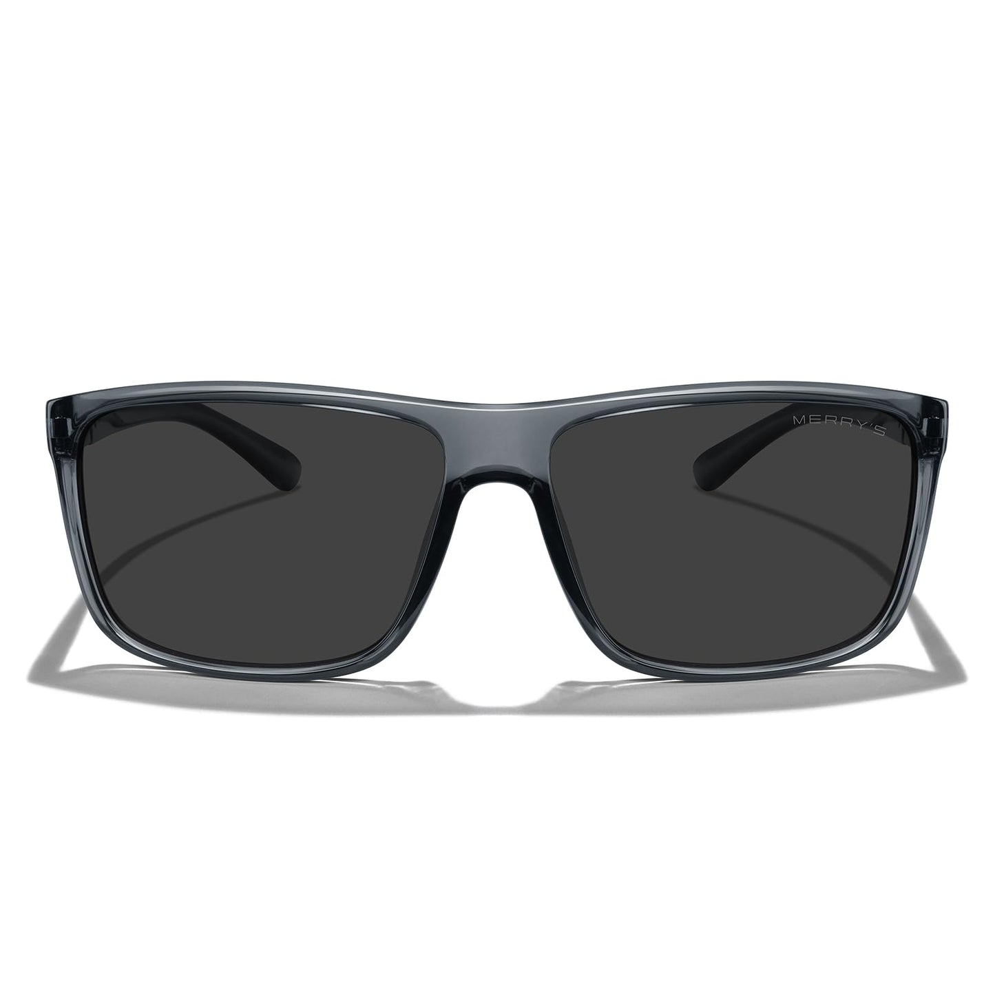 MERRY'S Rectangular Polarized Sports Sunglasses for Men Women Cycling Driving Fishing UV400 Protection S8225