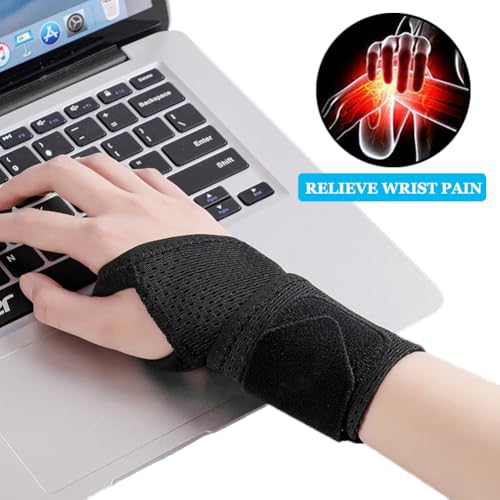 Breathable Mesh Wrist Brace for Pain Relief & Support - Adjustable - Style 1