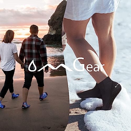 Water Socks Sand Proof Booties Quick Dry Swim Dive Socks - Black