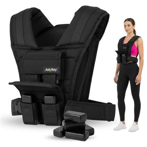 Adjustable Weighted Vest Compact Fitness Gear – 20 lbs Capacity for Men and Women, Sturdy Oxford Cloth, Ideal for Running, CrossFit, Cardio, Strength Training, Posture Support, Ergonomic Design