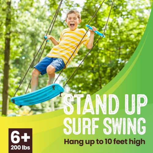Kick Stand Up Surfing Tree Swing - Blue - 24" SwingBoard