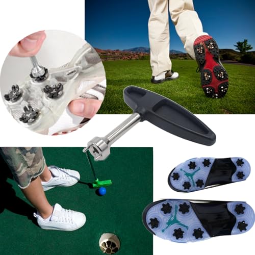 Golf Spike Removal Tool - 2-Pin Cleat Wrench, Type 2