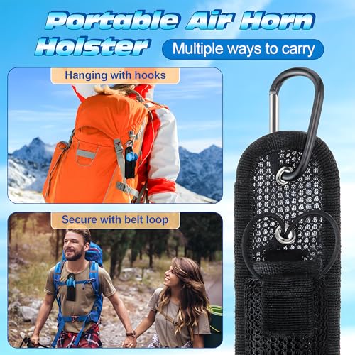 Air Horn Holder for 1.4oz Canisters - Durable Outdoor Holster with Belt Loop