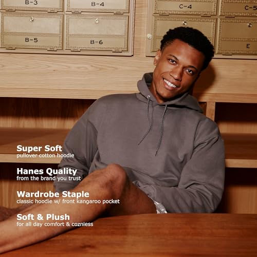 Hanes Men's EcoSmart Fleece Hoodie - Green, Midweight, Big & Tall