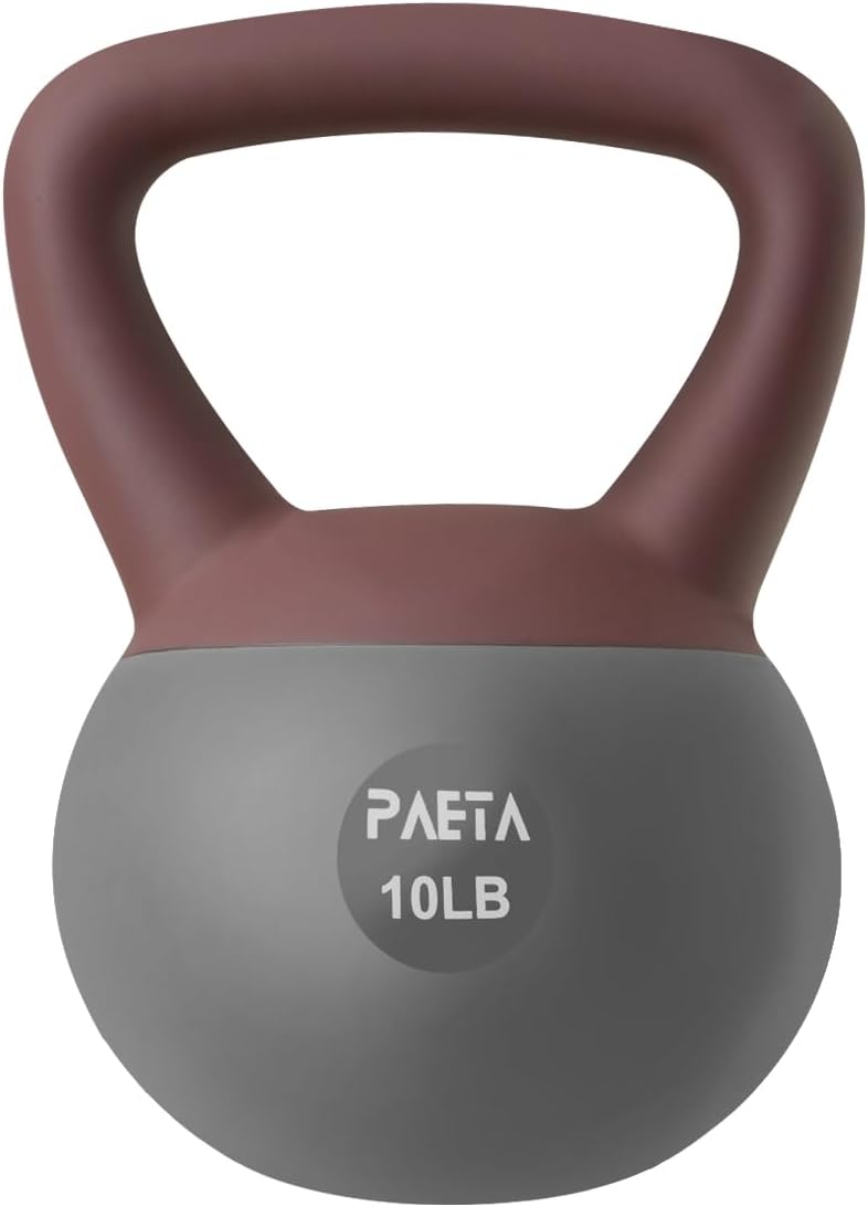 PAETA Soft Kettlebell - Anti-Slip Grip & Wide Handle Design for Home Fitness | 10lbs, 15lbs, 21lbs