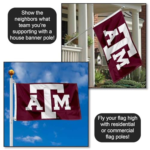 Texas A&M Aggies Large College Flag - 3'x5' Durable Polyester