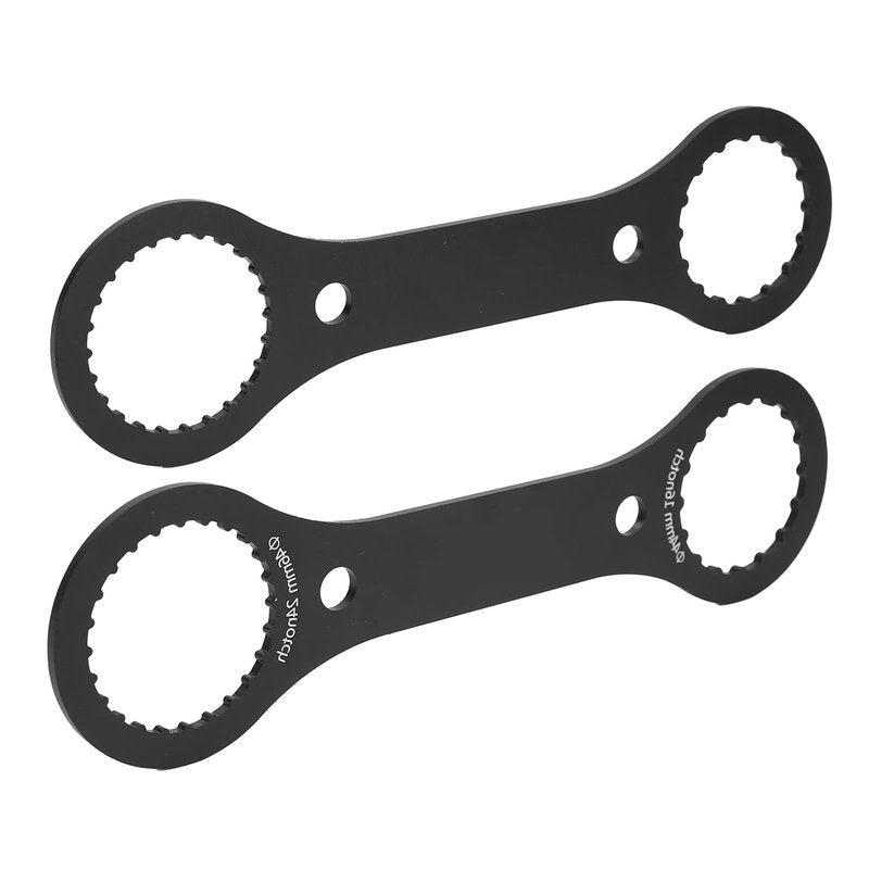 Dilwe Bottom Bracket Wrench, BB Wrench Bottom Bracket Tool 44mm 46mm 16 24 Notch BB Installation Remover Tool(black)