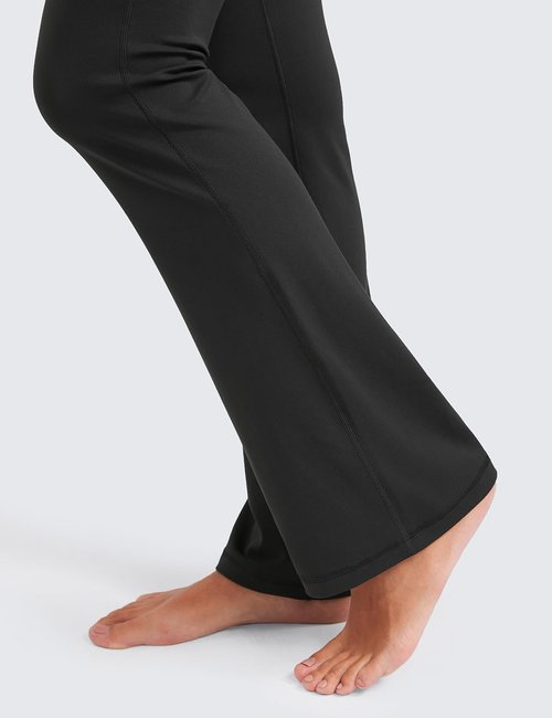 CRZ YOGA Flare Leggings - High Waist Bootcut Lounge Pants with Pocket | 29"/30.5"/32"/33.5" Sizes