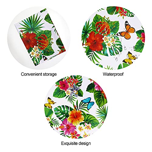 Hawaiian Luau Tablecloths - 3 Pack Disposable Table Covers
