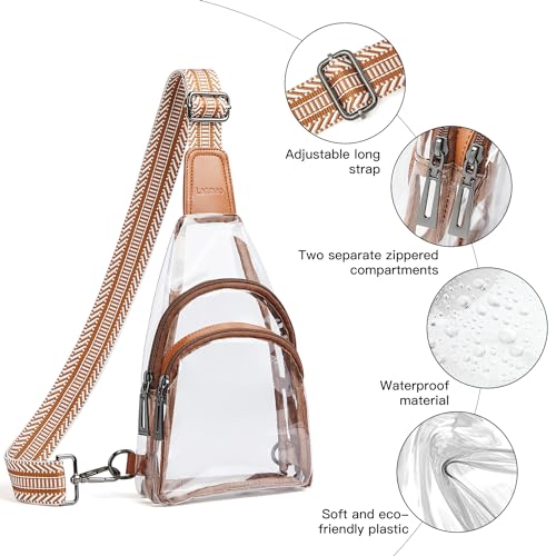 Clear Stadium Bag Crossbody Purse for Concerts & Sports