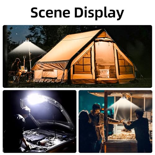 Amkulop 60W Rechargeable Camping Lantern - Ultra Bright LED Tent Light with Remote & Waterproof
