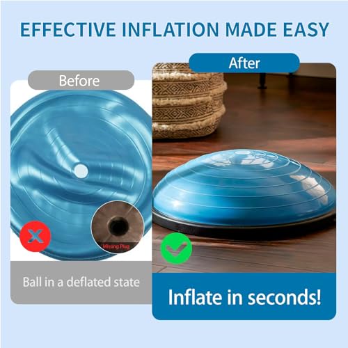 Portable Exercise Ball Pump - Hand Inflator for Yoga & Fitness Balls
