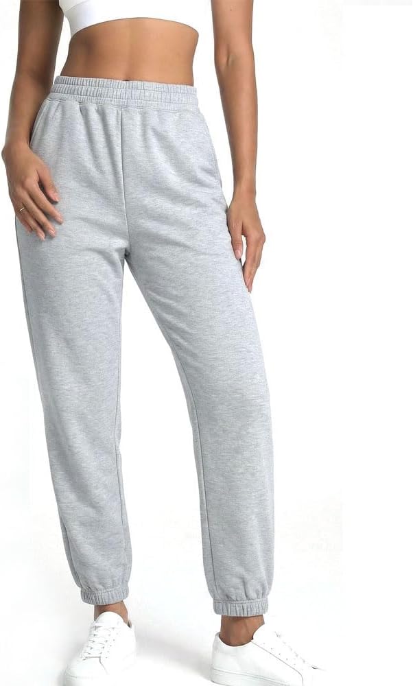 Meridiana Women's Joggers - High Waisted Comfy Athletic Yoga Pants for Gym & Running