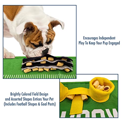 NFL Green Bay Packers Dog Snuffle Mat - 40 x 26 Inches Interactive Feeder