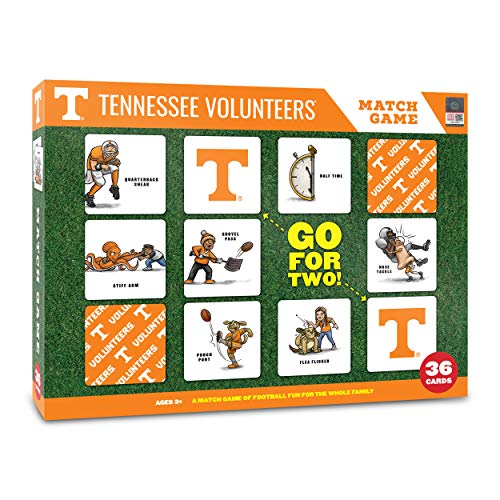 Memory Match Game - Tennessee Volunteers Team Artwork, Family Fun