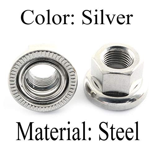 M10 Bike Wheel Hub Axle Nuts - 2PCS 7075 Aluminum Alloy